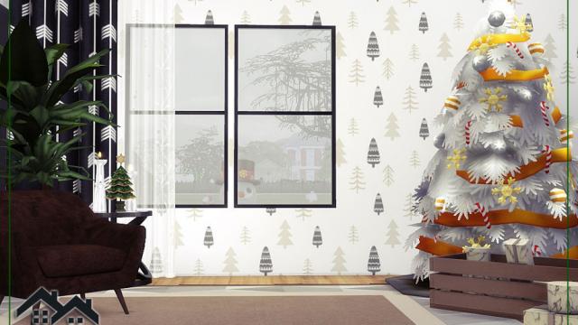 Holiday Wonderland - Sanos Wallpapers для The Sims 4