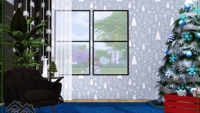 Holiday Wonderland - Sanos Wallpapers для The Sims 4