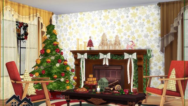 Holiday Wonderland - Sanos Wallpapers для The Sims 4