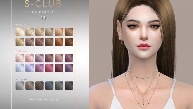 S-Club ts4 WM Hair 202014 for The Sims 4