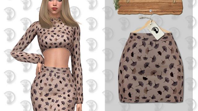 Skirt C372 для The Sims 4