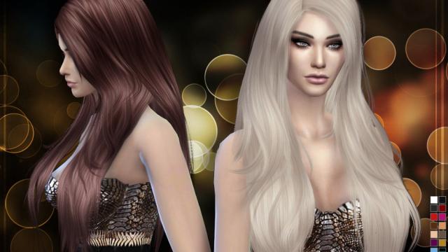 Stealthic - Amber Lights (Female Hair) для The Sims 4