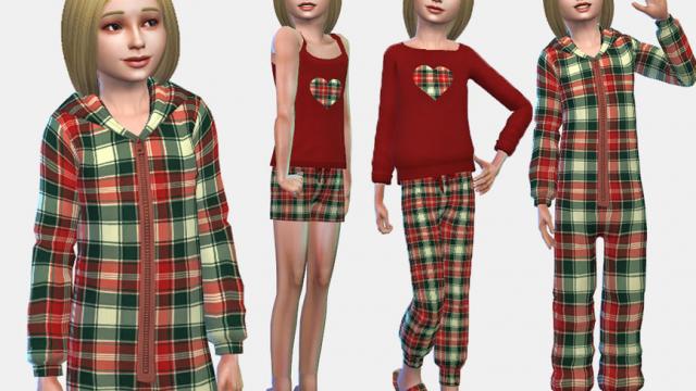 Junior Plaid Sleepwear Set