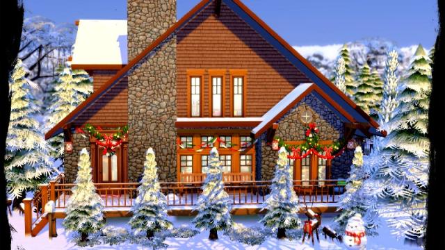 Winter Cabin для The Sims 4