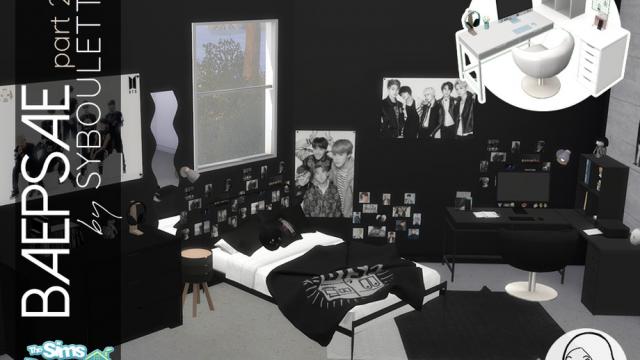 Baepsae set - Kpop bedroom (part 2) для The Sims 4