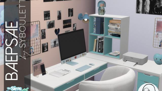 Baepsae set - Kpop bedroom (part 2) для The Sims 4