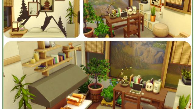 Inspired Japanese Home для The Sims 4