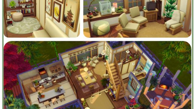 Inspired Japanese Home для The Sims 4