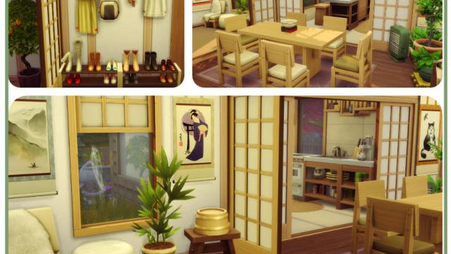 Inspired Japanese Home для The Sims 4