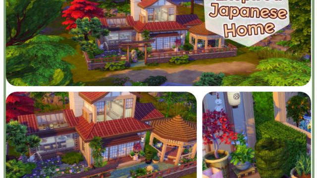 Inspired Japanese Home для The Sims 4