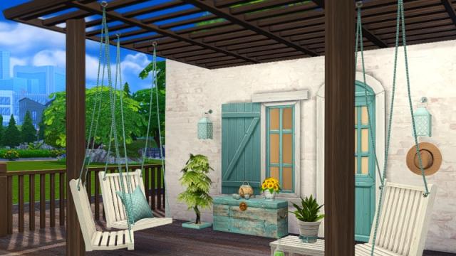 Breezy roof for The Sims 4