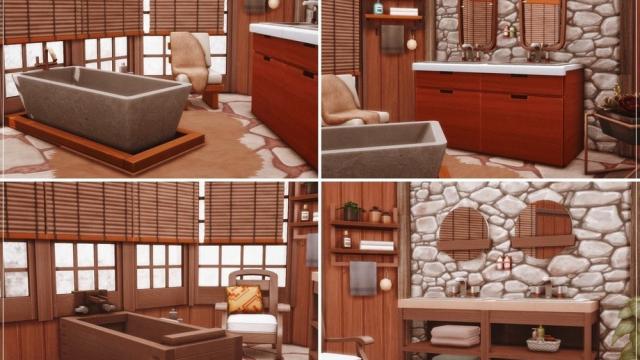 Snowy Cabin для The Sims 4