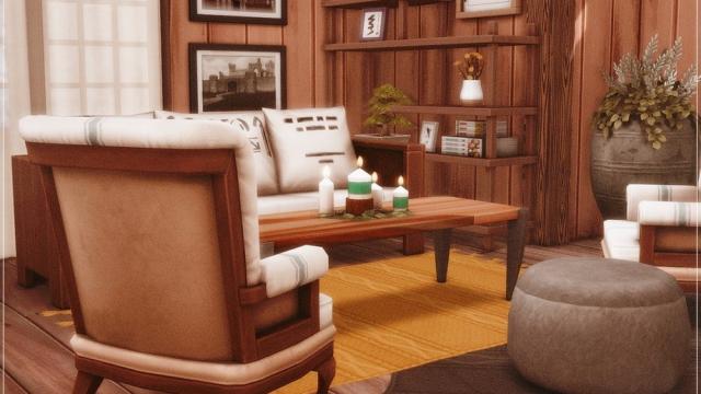 Snowy Cabin для The Sims 4