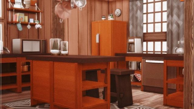 Snowy Cabin для The Sims 4