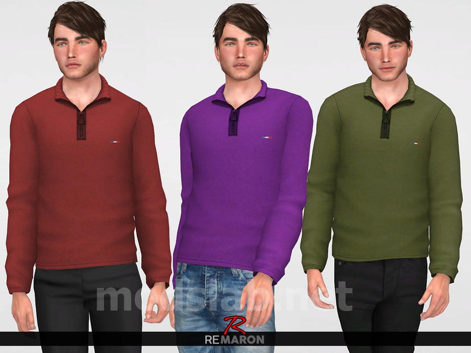Download Winter Sweater for Men 03 for The Sims 4
