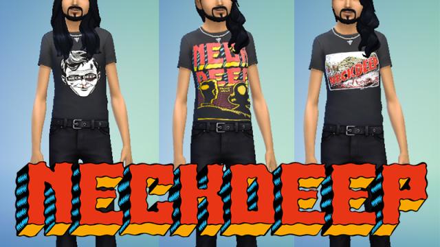 Neck Deep Shirts for The Sims 4