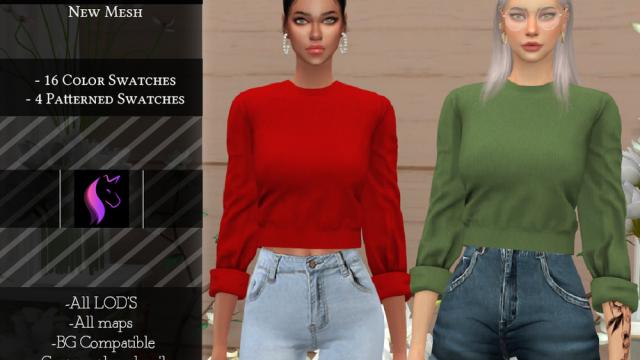 Alala Top for The Sims 4