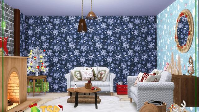 Holiday Wonderland - D720 Christmas wallpaper для The Sims 4