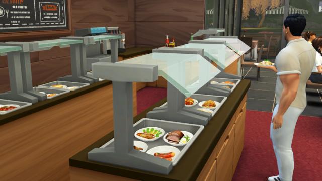 Время покушать / Let's Eat Custom Lot Trait для The Sims 4