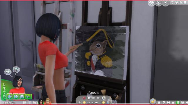 Easel Art Catalog for The Sims 4