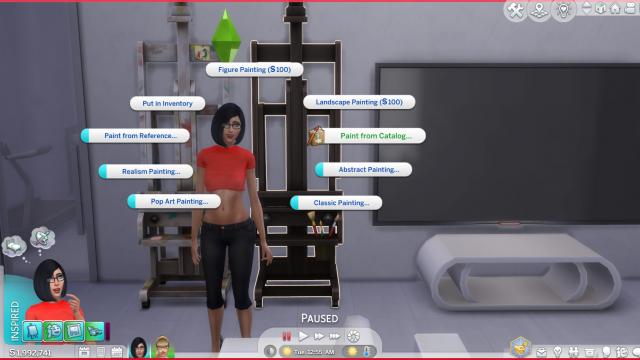 Easel Art Catalog for The Sims 4