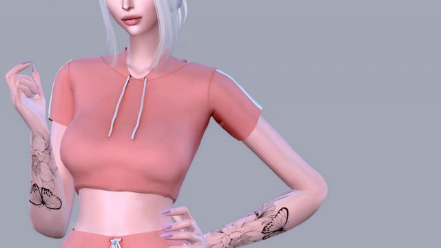 Tattoo-Serenity for The Sims 4