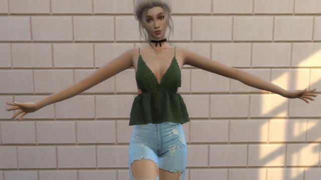 Crochet Top для The Sims 4