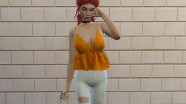 Crochet Top для The Sims 4