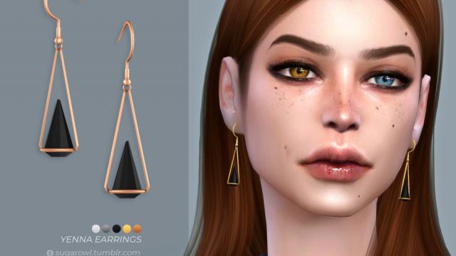 Yenna earrings for The Sims 4