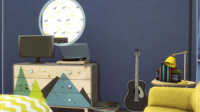 Florence Teen Bedroom для The Sims 4