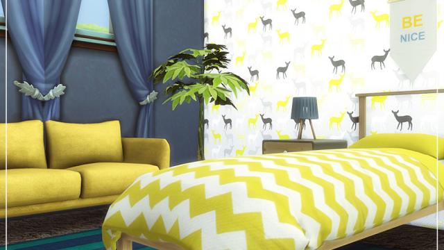 Florence Teen Bedroom для The Sims 4