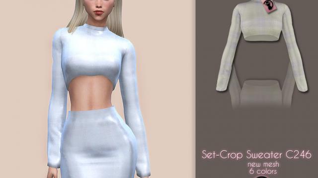 Set-Crop Sweater C246