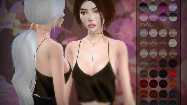 LeahLillith Frequency Hair for The Sims 4