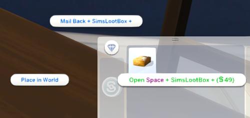 + SimsLootBox + for The Sims 4