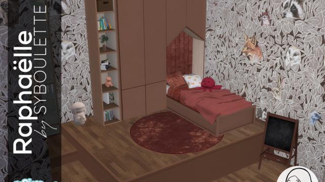 Raphaelle Kid bedroom set for The Sims 4