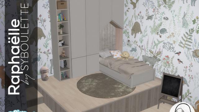 Raphaelle Kid bedroom set for The Sims 4