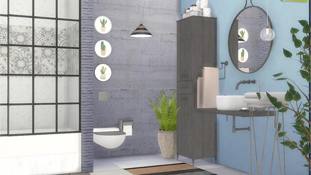 Izyum Bathroom for The Sims 4