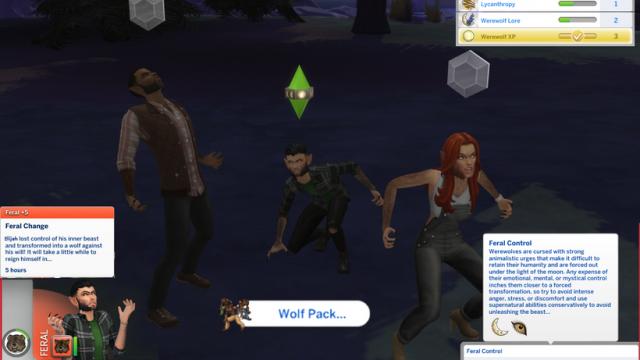 Werewolves Mod for The Sims 4