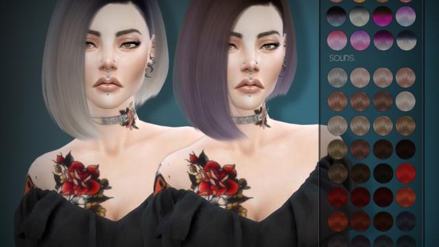 Leahlillith Horizonte Hair for The Sims 4