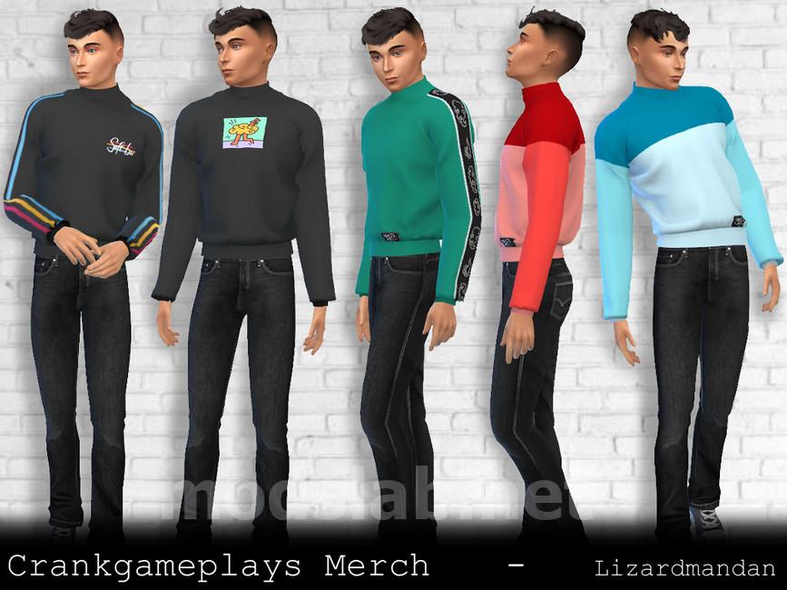 Download Crankgameplays Sweatshirt (Male) for The Sims 4