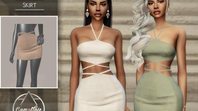 CAMUFLAJE - Dulce Set (Skirt) for The Sims 4