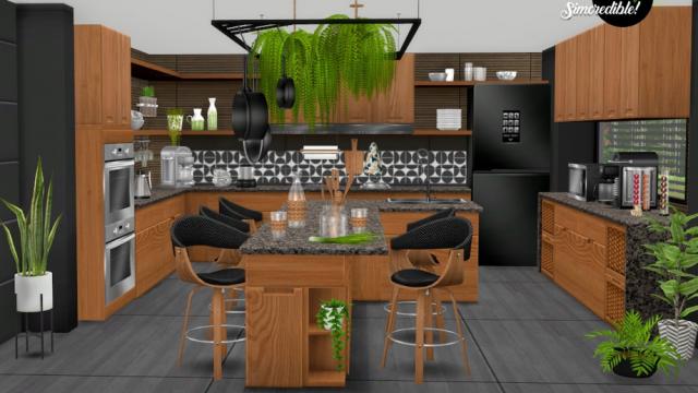 Naturalis Kitchen для The Sims 4