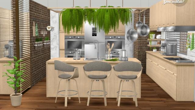 Naturalis Kitchen для The Sims 4