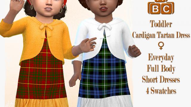 Tartan Dress with Cardigan - Needs SP Toddler