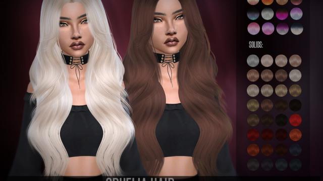 LeahLillith Ophelia Hair для The Sims 4