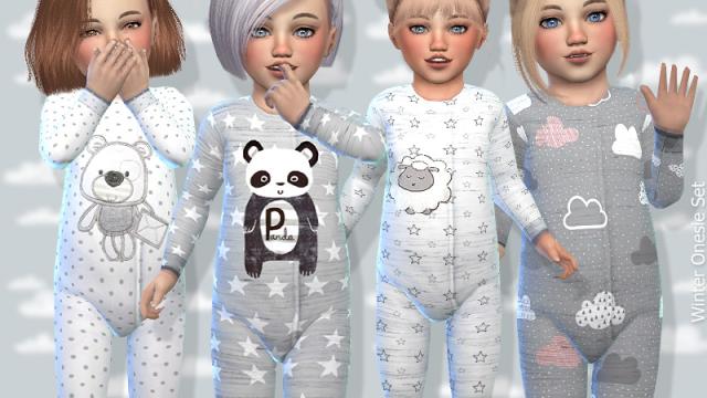 Toddler Winter Onesie Set