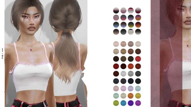 LeahLillith Breathin Hair для The Sims 4