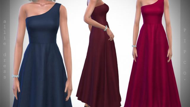 Pipco - Allie Dress. for The Sims 4