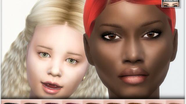 16  Eyebrows 16  17.11.20 for The Sims 4