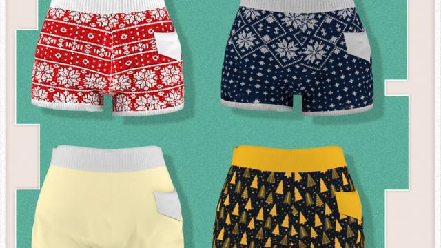 JavaSims- Christmas Warmth Bottom Pajamas for The Sims 4